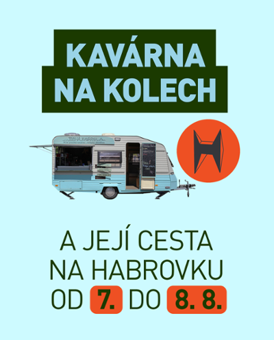 Kavárna na kolech na festivalu Habrovka 