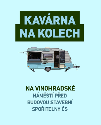 Kavárna na kolech se na vás těší na Vinohradské